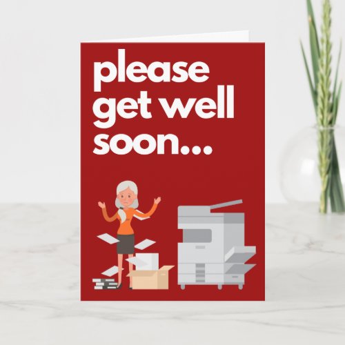 Co_worker Get Well Soon Card