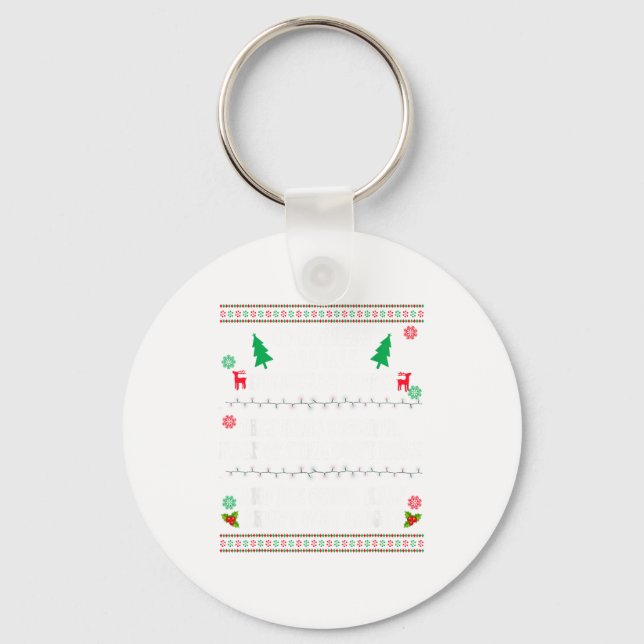 Co-workers Are Like Christmas Lights They Hang Tog Keychain (Front)