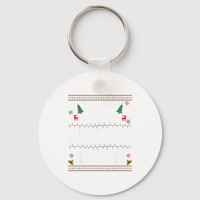 Co-workers Are Like Christmas Lights They Hang Tog Keychain (Front)