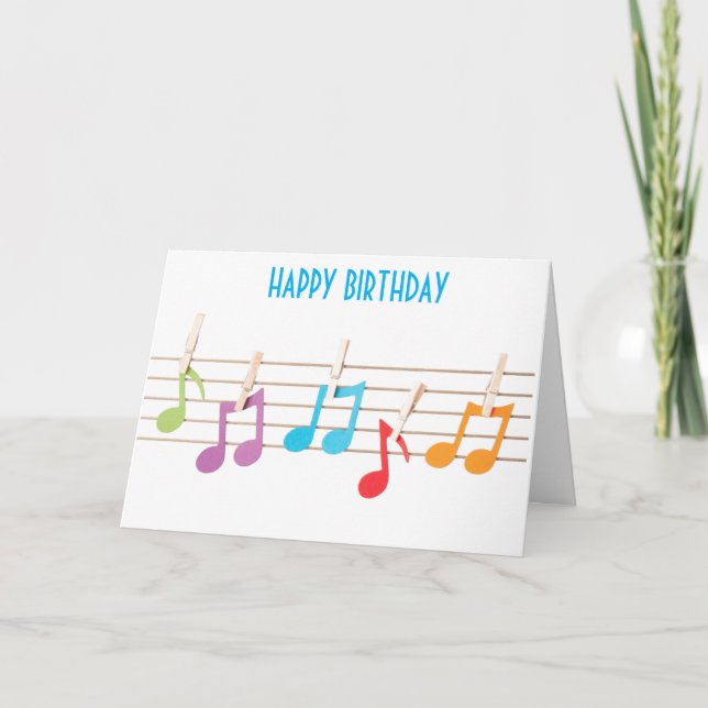 **CO-WORKER'S BIRTHDAY** TURN UP THE MUSIC CARD (Front)