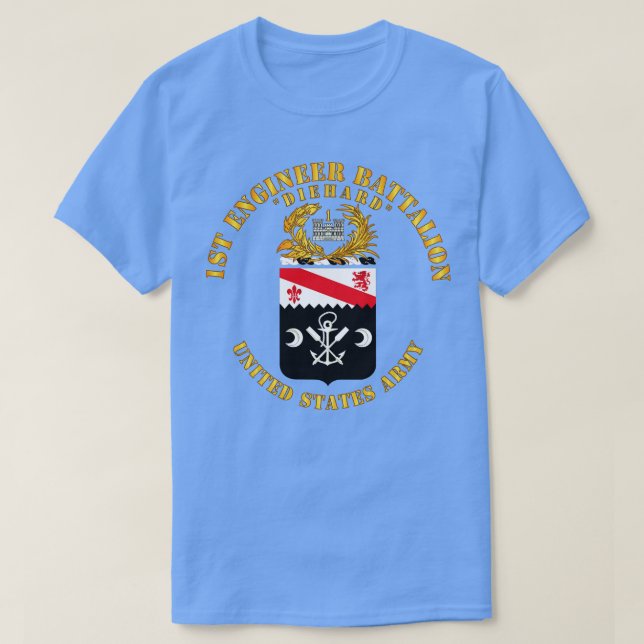 COA 1st Engineer Battalion Diehard T-Shirt (Design Front)