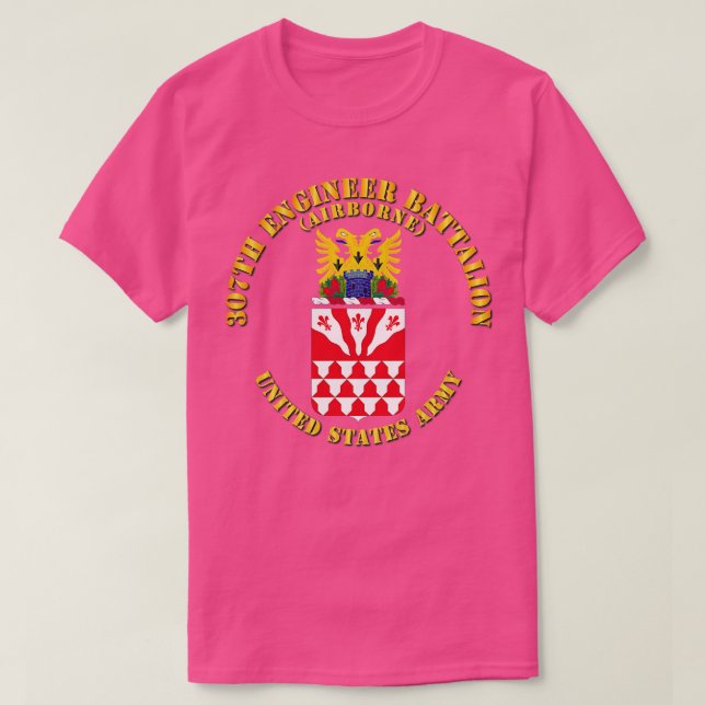 COA 307th Engineer Battalion Airborne T-Shirt (Design Front)