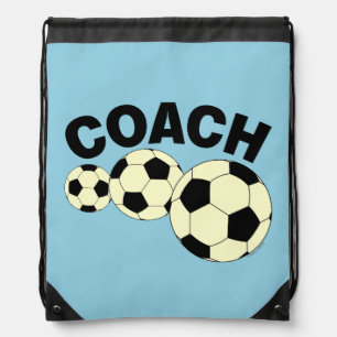 Coach 3 Soccer Balls Drawstring Bag