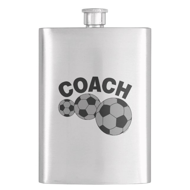 Coach 3 Soccer Balls Flask (Front)