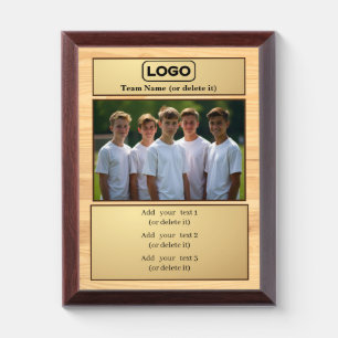Coach Awards & Trophies Custom Text & Team Photo