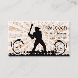 Coach Baseball Business card