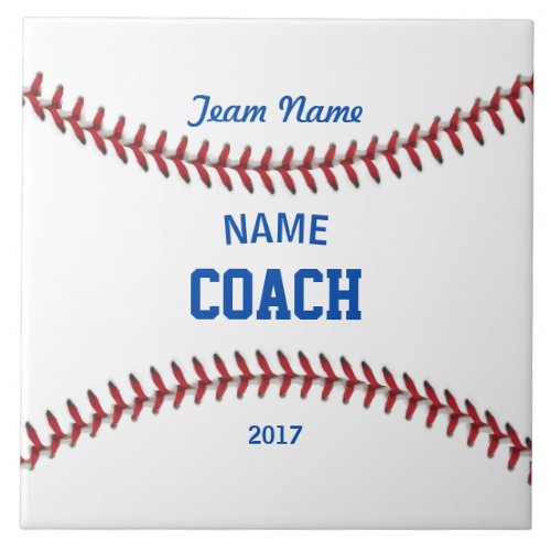 Coach Baseball Sport Ceramic Tile
