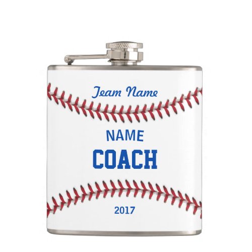 Coach Baseball Sport Flask