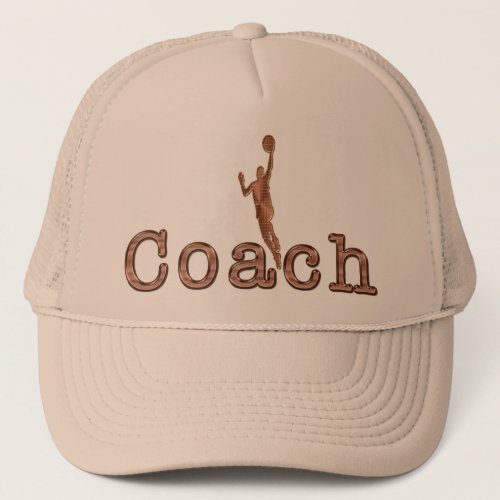 Coach Basketball Flat Bill Hats