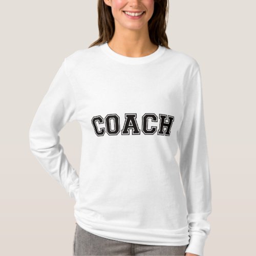 Coach Black Font T_Shirt