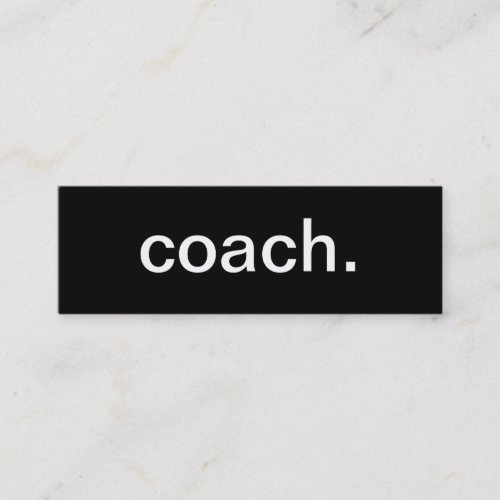 Coach Business Card