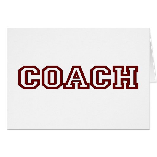 Coach Cards (Front Horizontal)