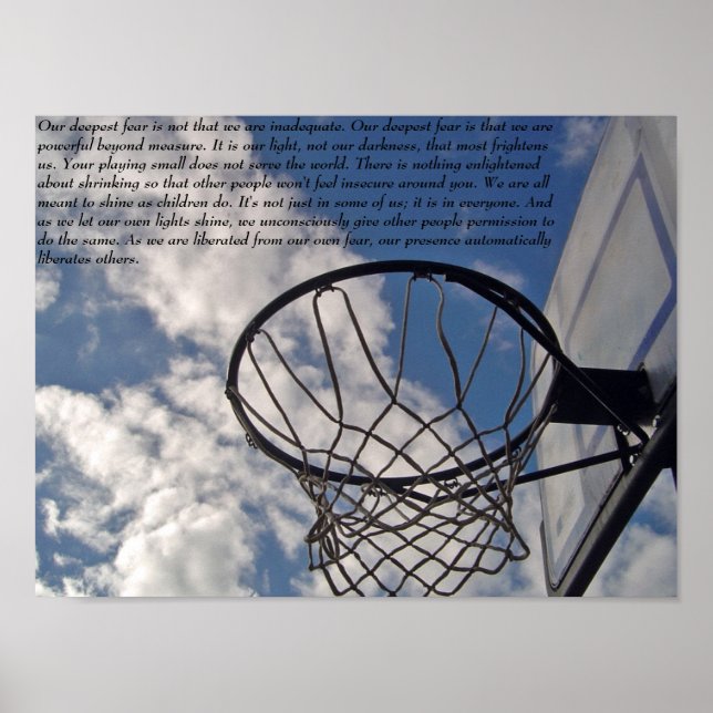 Coach Carter Fear Quote2 Poster (Front)