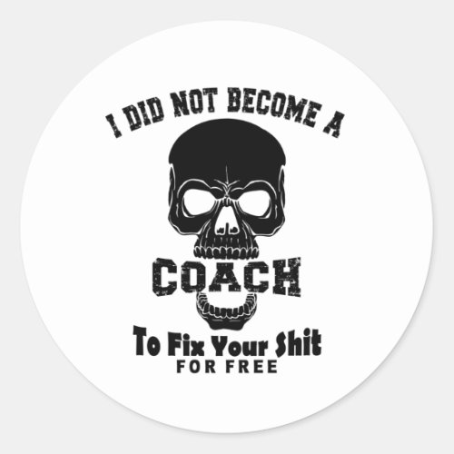 Coach Classic Round Sticker