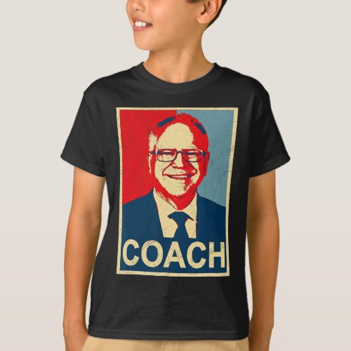 Coach Coach Tim Walz Tribute  T_Shirt