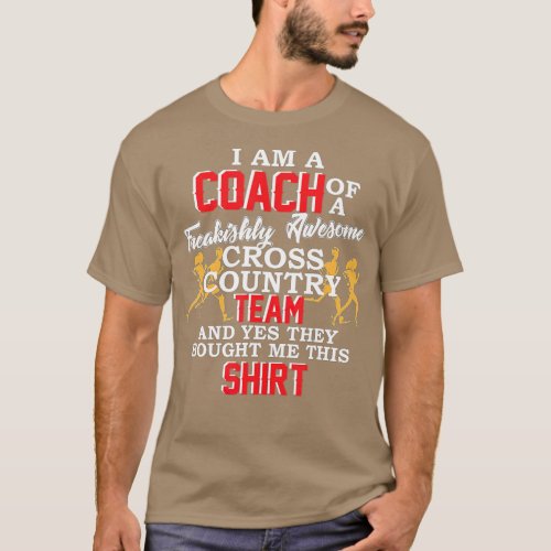 Coach Cross Country  jogger track running funny gi T_Shirt