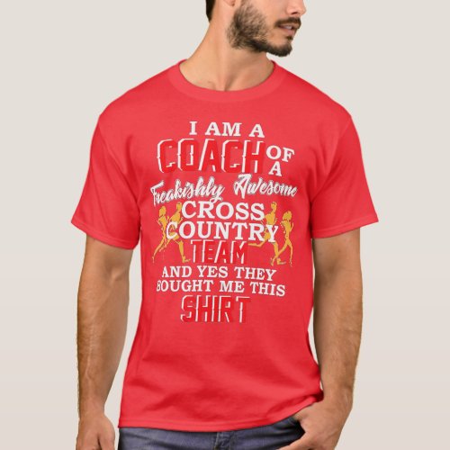 Coach Cross Country  jogger track running funny gi T_Shirt