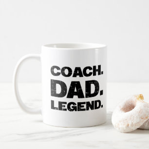 Coach Dad Legend Funny Sports Father Gift Coffee Mug