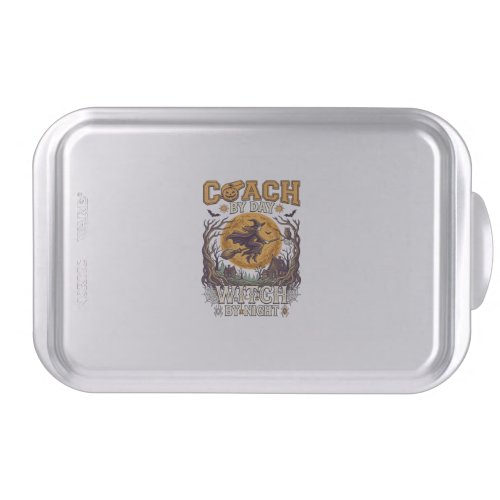 Coach Day Witch Night Haloween Flying Moon Spiders Cake Pan