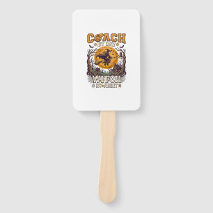 Coach Day Witch Night Haloween Flying Moon Spiders Hand Fan