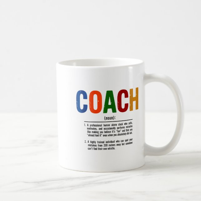 Coach Definition Coaches Gift Team Srts Tank Top  Coffee Mug (Right)