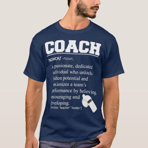 Coach Definition Tshirt Funny Coach Tee