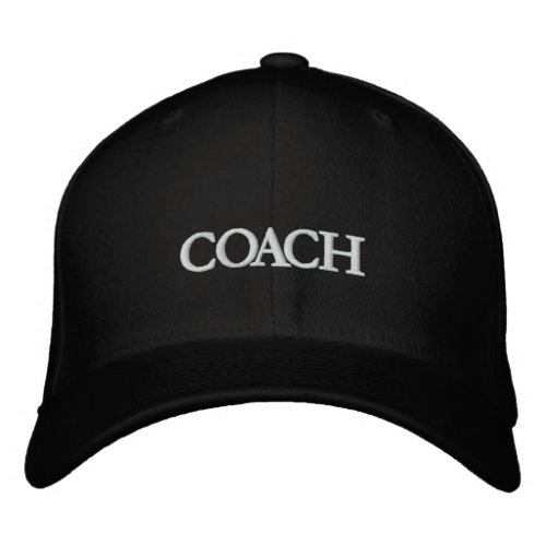 COACH EMBROIDERED BASEBALL HAT