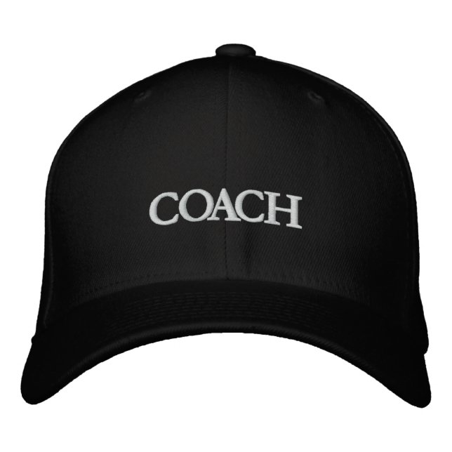 COACH EMBROIDERED BASEBALL HAT (Front)