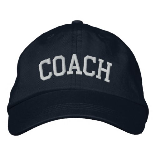 COACH EMBROIDERED BASEBALL HAT