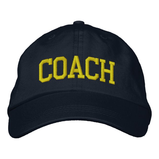 COACH EMBROIDERED BASEBALL HAT (Front)