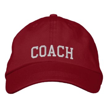 Coach Embroidered Hat by CowPieCreek at Zazzle