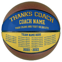 Coach Gifts Basketball Your COLORS, 8 Text Boxes Coach Gifts Basketball Your COLORS, 8 Text Boxes