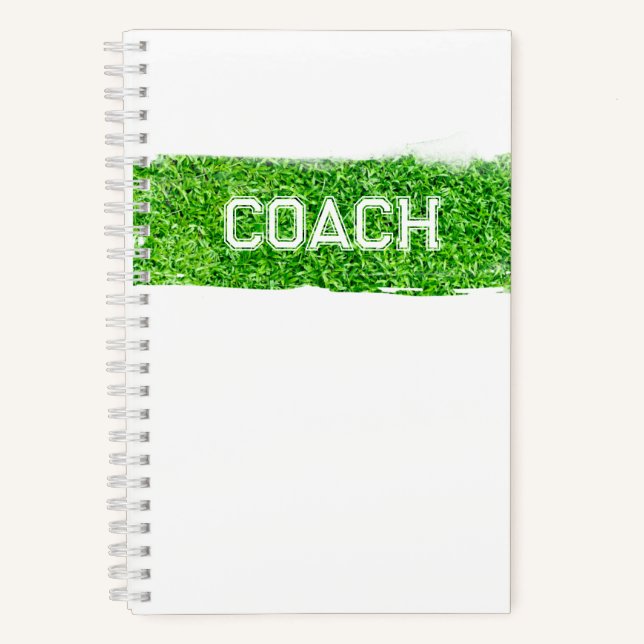 COACH Grass Turf Modern Sports  Notebook (Front)
