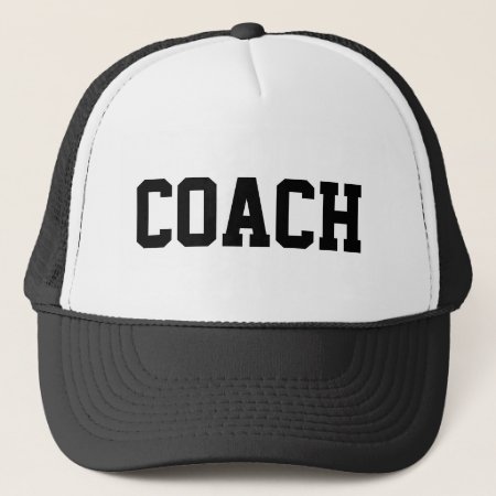 Coach Hat For Sports Teams | Customizable Colors