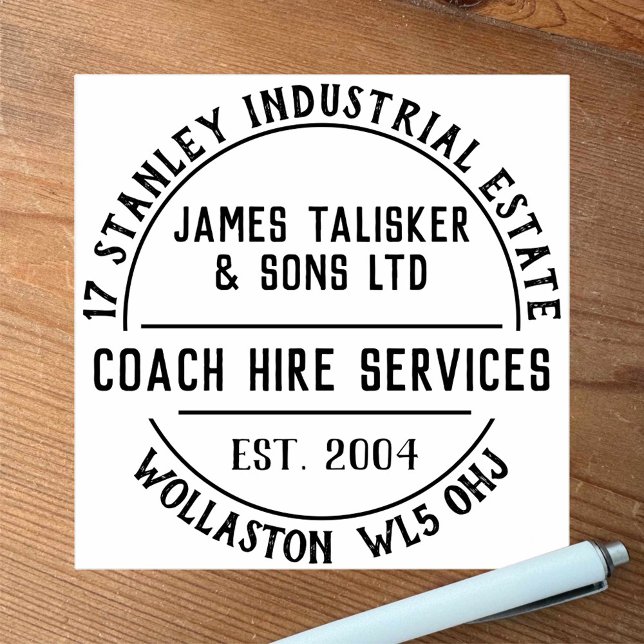 Coach Hire Services Rubber Stamp (Creator Uploaded)
