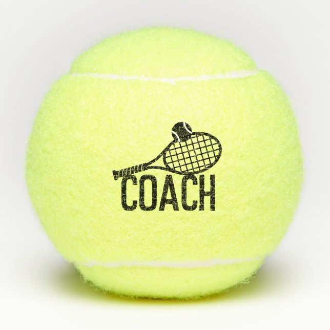Coach Logo Custom Tennis Balls (Front)