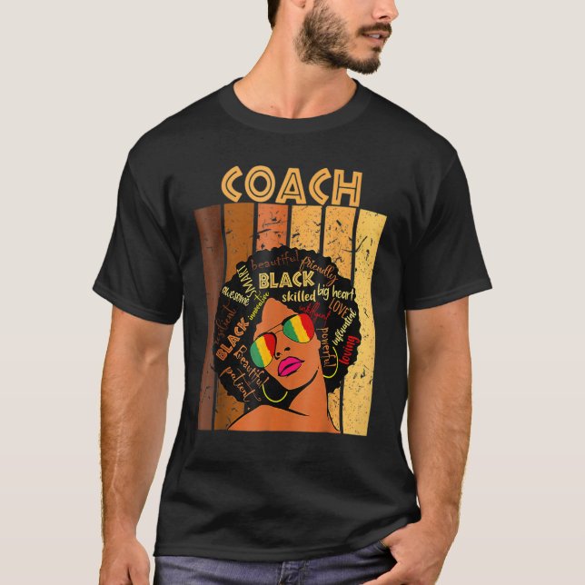 Coach Melanin Black History Month BLM Pride Women  T-Shirt (Front)
