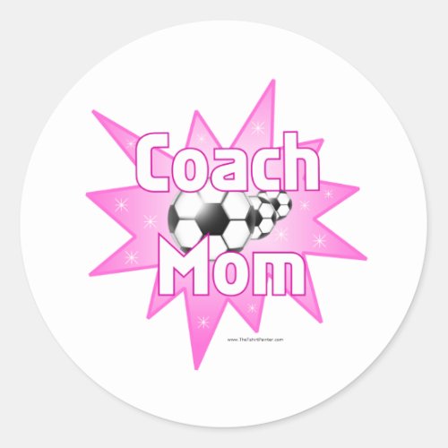 Coach Mom Classic Round Sticker