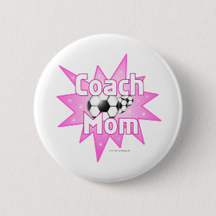 Coach Mom Pinback Button