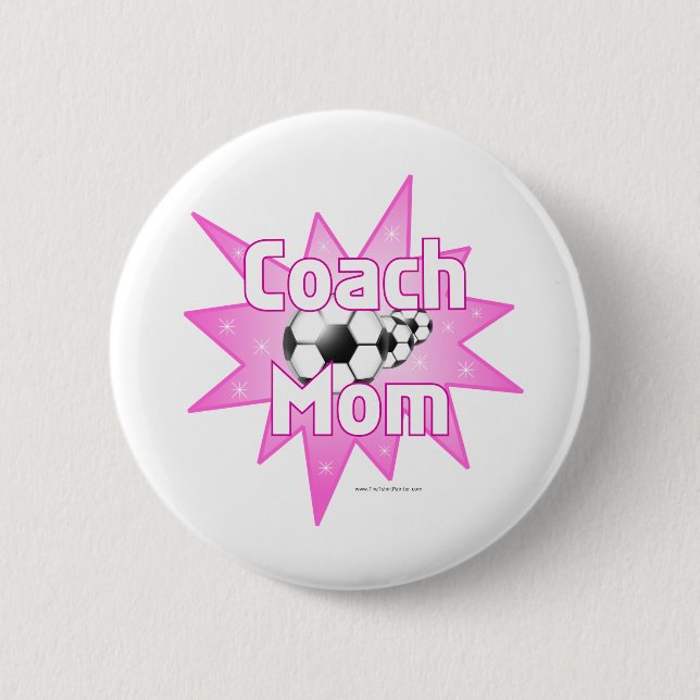Coach Mom Pinback Button (Front)