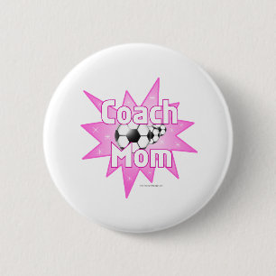 Coach Mom Pinback Button