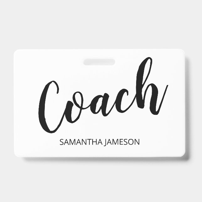 Coach Name Badge (Front)