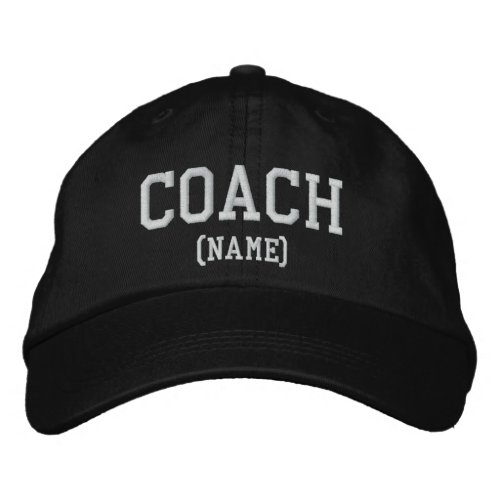 Coach Name Personalized Sports Cap