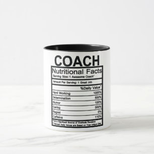 Coach Nutritional Facts Mug