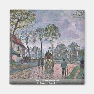 Coach Of Louveciennes By Pissarro Camille Magnet