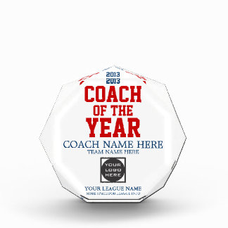 Coach of the Year Customizable Awards
