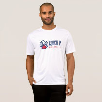 Coach P Basketball T-Shirt White - DriFit Coach P Basketball T-Shirt White - DriFit