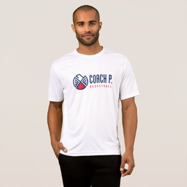 Coach P Basketball T-Shirt White - DriFit