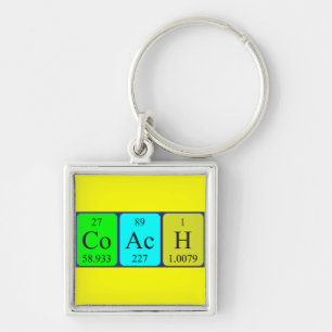 Coach periodic table keyring