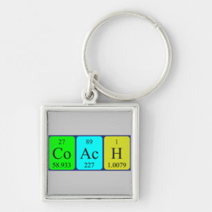 Coach periodic table keyring